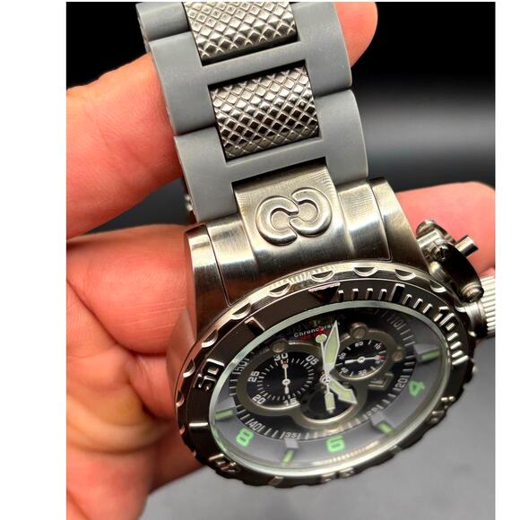 Invicta Corduba 6675 Chronograph 52mm Steel Polyurethane Grey Dial Men\'s Watch main image 13